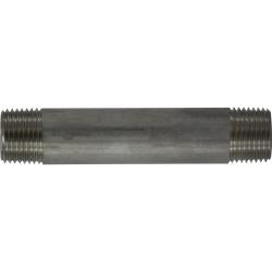 49069 - 1/2 in MPT x 1/2 in MPT Stainless Steel Welded Pipe Nipple, 5.5 in Length