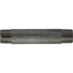 49070 - 1/2 in MPT x 1/2 in MPT 6 in Welded Pipe Nipple, 316 Stainless Steel
