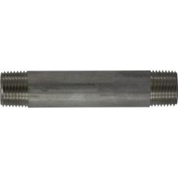 49076 - 1/2 in x 1/2 in MPT 316 Stainless Steel Welded Pipe Nipple, 12 in Length