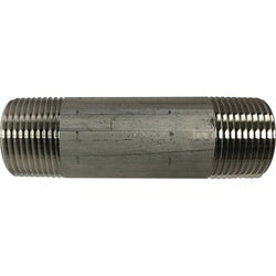 49104 - 1 in x 3-1/2 in 316 Stainless Steel Pipe Nipple, SCH 40, 150 psi Rated