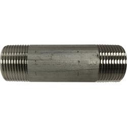 49108 - 1 in x 1 in Male Threaded Welded Pipe Nipple, 5-1/2 in L, 316 Stainless Steel