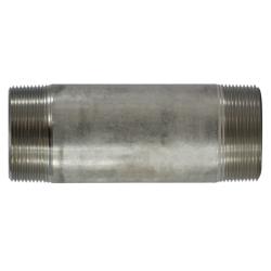 49180 - 2-1/2 in MPT Welded Pipe Nipple, 316 Stainless Steel, Close Length Design