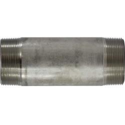 49189 - 2-1/2 in MPT x 2-1/2 in MPT Stainless Steel Welded Pipe Nipple, 8 in Length