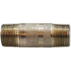 51085 - 3/4 in MPT x 3/4 in MPT Seamless 304 Stainless Steel Pipe Nipple, 3-1/2 in Length