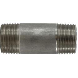 51122 - 304 Stainless Steel Seamless Pipe Nipple, 1-1/4 in MPT x 1-1/4 in MPT, 2-1/2 in Length