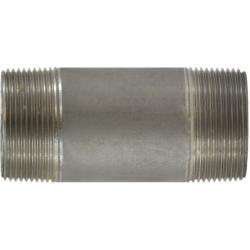 51144 - Stainless Steel Seamless Pipe Nipple, 1-1/2 in MPT, 3-1/2 in Length, SCH 80, 3000 psi