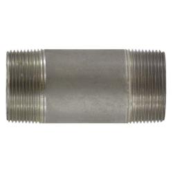 51149 - 1-1/2 in MPT x 1-1/2 in MPT 6 in SCH 80 Seamless Pipe Nipple in 304 Stainless Steel