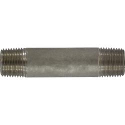 52063 - 1/2 in MPT x 1/2 in MPT 316 Stainless Steel Seamless Pipe Nipple, 2-1/2 in L