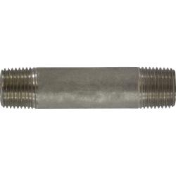 52065 - 3-1/2 in L 316 Stainless Steel Seamless Pipe Nipple, 1/2 in MPT x 1/2 in MPT