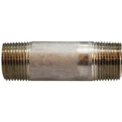52084 - 3/4 in MPT Seamless Pipe Nipple, 3 in L, 316 Stainless Steel