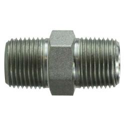540442 - 1/4 in MPT x 1/8 in MPT Steel Hex Nipple Fitting for High Pressure Applications