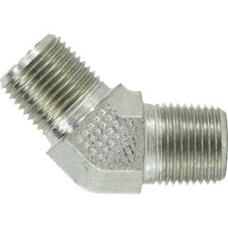 550144 - 1/4 in Male Pipe x 1/4 in Male Pipe 45-Degree Steel Elbow Fitting