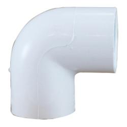 55722 - 90-Degree PVC Elbow Fitting, 1-in Female Socket on Both Ends, SCH 40