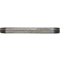 56011 - 1/8 in x 1/8 in MPT Steel Welded Pipe Nipple, 6 in Length, Galvanized Finish