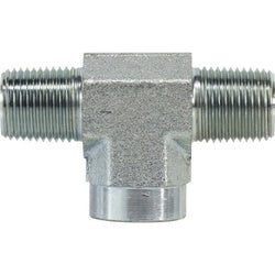 560120 - Steel Pipe Branch Tee, 1-1/4-in Male NPTF x 1-1/4-in Male NPTF x 1-1/4-in Female NPTF