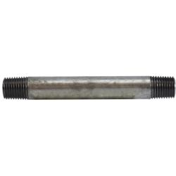 56027 - 1/4 in x 1/4 in Threaded Galvanized Steel Welded Pipe Nipple, 4-1/2 in Length