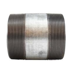 56225 - 4 in x 4 in MPT Galvanized Steel Welded Pipe Nipple, 5 in Long