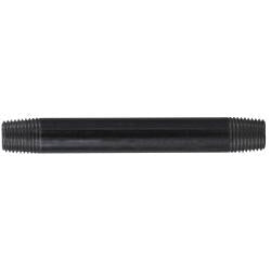 57020 - 1/4 in MPT x 1/4 in MPT Black Steel Welded Pipe Nipple, 7/8 in Length