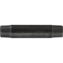 59060SMLSXX - 1/2 in x 1/2 in Steel Seamless Pipe Nipple, Black Finish, 1000 psi, -200 to 150°F
