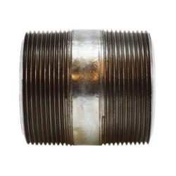 58161 - 2 in MPT x 2 in MPT Galvanized Steel Pipe Nipple, 2-1/2 in Length