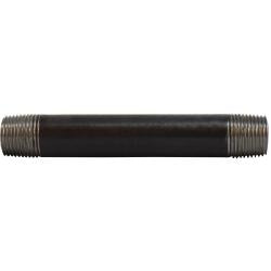 59042SMLS - 3/8 in MPT x 3/8 in MPT Steel Seamless Pipe Nipple, 2 in Long