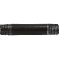 59065SMLS - 1/2 in MPT x 1/2 in MPT Black Steel Seamless Pipe Nipple, 3-1/2 in Length
