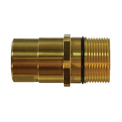 61050 - 1/2 in FNPT Brass Wingnut Nipple Fitting, 3000 psi, -40 to 250°F Operating Range