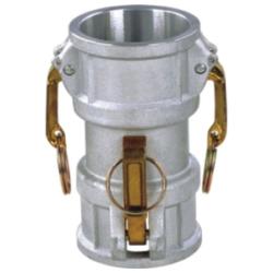 619450 - 2 in Female Aluminum Type DD Cam and Groove Spool Coupler x 2 in Female Coupler