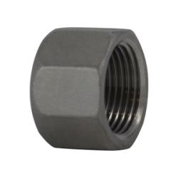 62075 - 1/8 in FPT Stainless Steel Barstock Hex Cap, Pressure Class 150 lb