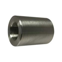 62434B1 - 1/2 in x 1/4 in FPT Barstock Reducing Coupling, 304 Stainless Steel
