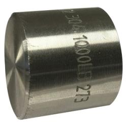 62472B1 - 3/8 in FPT Stainless Steel Barstock Cap, 1000 lb Pressure Rating