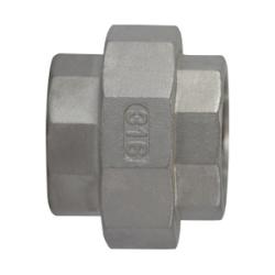 62601 - 1/4-in Female NPT Stainless Steel Union for Air, Water, Oil, Gas, and Steam