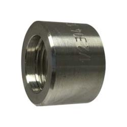 62680B1 - 3 in FPT x 3 in Butt Weld Stainless Steel Barstock Half Coupling