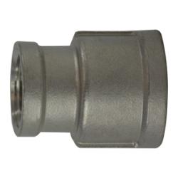 63464 - 4 in FPT to 2 in FPT 316 Stainless Steel Reducing Coupling