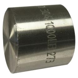 63472B1 - 3/8 in FPT Stainless Steel Barstock Cap, 1000 lb Pressure Rating