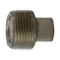 63683 - 1/2 in MPT 316 Stainless Steel Solid Hex Head Plug for Air, Water, Oil, and Gas