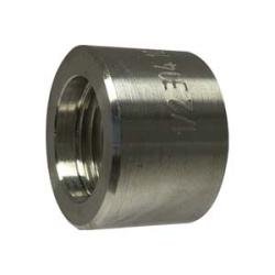 63776B1 - 1-1/4 in FPT x 1-1/4 in Butt Weld 316 Stainless Steel Barstock Half Coupling