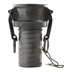 63937 - 3 in Type C x 3 in Hose Barbed Stainless Steel Cam and Groove Coupler