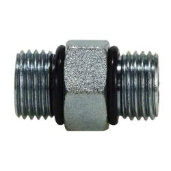 6403O16 - 1 in Male O-Ring Boss Steel Union Hex Nipple - 2300 psi, 375°F