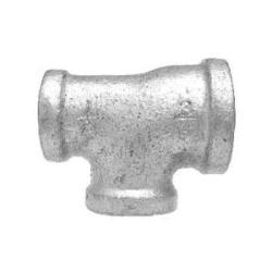 64297 - 1 in x 3/4 in FPT Galvanized Malleable Iron Reducing Tee, 150 lb Pressure Rating