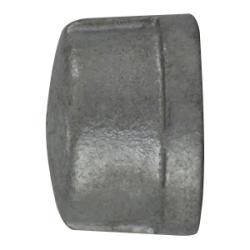 64471 - Malleable Iron Galvanized Cap, 1/4 in FPT, ANSI B 16.3, 150 lb Pressure Rating