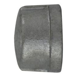 64475 - 1 in FPT Cap, Malleable Iron, Galvanized Finish, ANSI B 16.3, 150 lb Pressure Rating