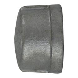 64480 - 3 in FPT Galvanized Malleable Iron Cap, ANSI B 16.3, 150 lb Pressure Rating