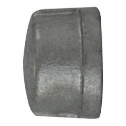64481 - 4 in FPT Malleable Iron Cap, Galvanized Finish, ANSI B 16.3, 150 lb Pressure Rating