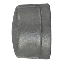 64482 - 6 in FPT Malleable Iron Cap, 2.55 in Length, ANSI B 16.3, Pressure Class 150 lb