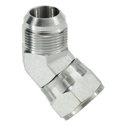 65024 - 1/4-in Male JIC x 1/4-in Female JIC 45-Degree Steel Swivel Elbow Fitting