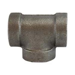 69256 - 1-1/4 in FPT Black Malleable Iron Tee Fitting, 300 lb Pressure Rating