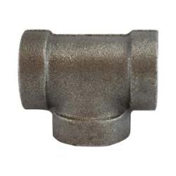 69257 - 1-1/2 in FPT Black Malleable Iron Tee Fitting, ANSI B16.3, 300 lb Pressure Rating