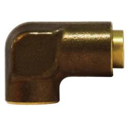 700606 - 3/8-in x 3/8-in Forged Brass 90-Degree Elbow Fitting, 1.27 in Length