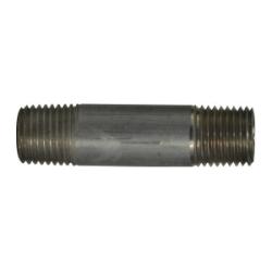 76030 - 1/4 in MPT x 1/4 in MPT Aluminum Pipe Nipple, 6 in Length